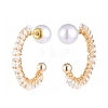 Brass Stud Earrings EJEW-JE04100-01-2