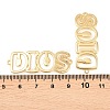Brass Hollow Connector Charm X-KK-F931-28A-G-3
