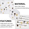 Fingerinspire 160Pcs 8 Style Mini Alloy Metal Buttons FIND-FG0001-36-4