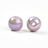Electroplate Pearlized Glass Pearl Beads EGLA-T021-14B-02-2