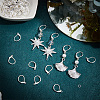 CREATCABIN 60Pcs Brass Leverback Earring Findings KK-CN0003-06-4