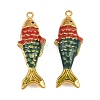 304 Stainless Steel Enamel Pendants SA-CBAF5D5-07G-1