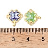 Epoxy Resin & Shell Connector Charms KK-K380-08G-3