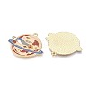Alloy Enamel Pendants ENAM-T021-75A-G-2