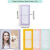  4Pcs 4 Colors PP & PET Plastic Card Photo Albums AJEW-NB0003-15-2