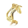 304 Stainless Steel Cuff Bangles for Women BJEW-M103-01D-G-1