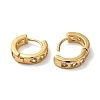 Rack Plating Brass Micro Pave Cubic Zirconia Hoop Earrings EJEW-L224-57G-05-2