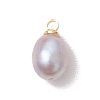 Natural Cultured Freshwater Pearl Rice Charms PALLOY-JF05078-01-3