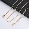 Long-Lasting Plated Brass Cable Chain Necklaces NJEW-K112-09G-NF-2