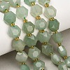 Natural Green Aventurine Beads Strands GG-CBA4A3B-B18-1