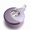 Natural Agate Pendants G-F573-C22-3