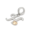 Brass European Dangle Charms LS-KK-Z097-01H-GP-2
