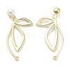 Alloy Pendants with Acrylic Pearl Beads PALLOY-E580-11LG-1