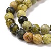 Natural Yellow Turquoise(Jasper) Beads Strands GSR6mmC007-6