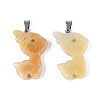 Natural Topaz Jade Pendants G-T144-11C-1