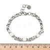 Natural Howlite Link Chain Bracelets for Women BJEW-Z148-06P-02-3