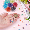 245Pcs 7 Colors Transparent Crackle Glass Beads EGLA-PA0001-42-3