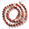 Natural Banded Agate/Striped Agate Beads Strands X-G-S362-091B-02-2