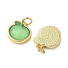 Brass Resin Charms KK-C110-24E-G-2