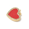 Brass Micro Pave Cubic Zirconia with Resin Pendants KK-L239-058G-2