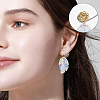 32Pcs 8 Styles Brass Earring Nuts EJEW-SC0001-89-5