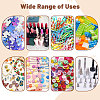 Transparent Plastic Stackable Mini Organizer Bead Containers with Locking Lid CON-WH0123-31E-7