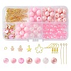 DIY Round Acrylic & Alloy Dangle Earring Making Kit DIY-FS0006-30-1