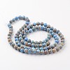 Natural Imperial Jasper Beads Strands G-I122-8mm-13-3