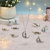 20Pcs 10 Styles Mixed Gemstone Chip Glass Bottle Pendants PALLOY-DC00006-4
