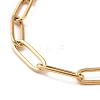 PVD Vacuum Plating 304 Stainless Steel Paperclip Chain Bracelet for Men Women BJEW-E031-02G-02-2