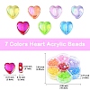 7 Colors Transparent Acrylic Beads OACR-YW0001-95-4