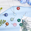   9Pcs 9 Style Gemstone Pendants G-PH0001-32P-5