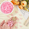 300Pcs 3 Bags Transparent Frosted Acrylic Beads FACR-PA0001-02B-3