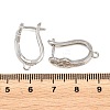 Brass Hoop Earring Findings KK-K340-36P-3