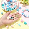 26Pcs Food Grade Eco-Friendly Silicone Beads SIL-YW0002-42A-5