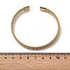304 Stainless Steel Flat Snake Chains Cuff Bangles for Women BJEW-A067-06G-5
