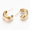 Brass Half Hoop Earrings LS-KK-R117-036-NF-2