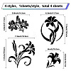 4Pcs 4 Styles PET Waterproof Self-adhesive Car Stickers DIY-WH0308-225A-027-2
