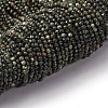 Natural Seraphinite Beads Strands G-RM2025-A42-3mm-2