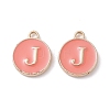 (Defective Closeout Sale Border damaged) Golden Plated Alloy Enamel Charms ENAM-XCP0001-20J-2
