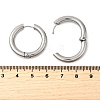 Tarnish Resistant 202 Stainless Steel Huggie Hoop Earrings EJEW-O087-08M-P-2