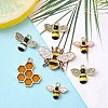 10Pcs 5 Styles Alloy Enamel Pendants ENAM-YW0003-41-5