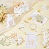 Glass Pearl Bracelets and Hair Tie and Acrylic Alligator Hair Clips Sets SJEW-OC00002-4