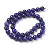 Natural Lapis Lazuli Beads Strands G-D840-38-10mm-2