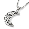 Tibetan Style Alloy Pendant Necklaces NJEW-P284-04AS-1