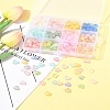 360Pcs 11 Colors Frosted Transparent Acrylic Beads OACR-FS0002-30-9