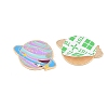 Space Planet Alloy Enamel Cabochons AL-CBA1A6F-07KCG-B-2