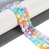 Rainbow Color Natural Selenite Beads Strands G-F750-M02-02-2