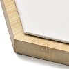 3Pcs 3 Sizes Bamboo with PU Leather Jewelry Display Tray Sets ODIS-B001-01-3