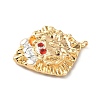 Brass Micro Pave Cubic Zirconia Enamel Pendants KK-L250-08G-06-2
